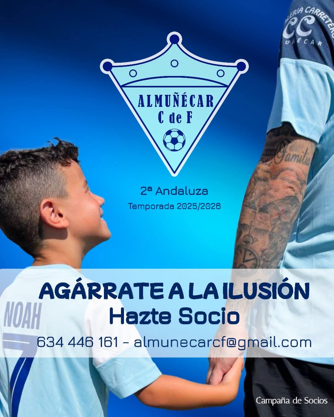 El Almuñécar C.F. lanza su campaña de socios para la temporada 2025/2026 con un mensaje cargado de ilusión